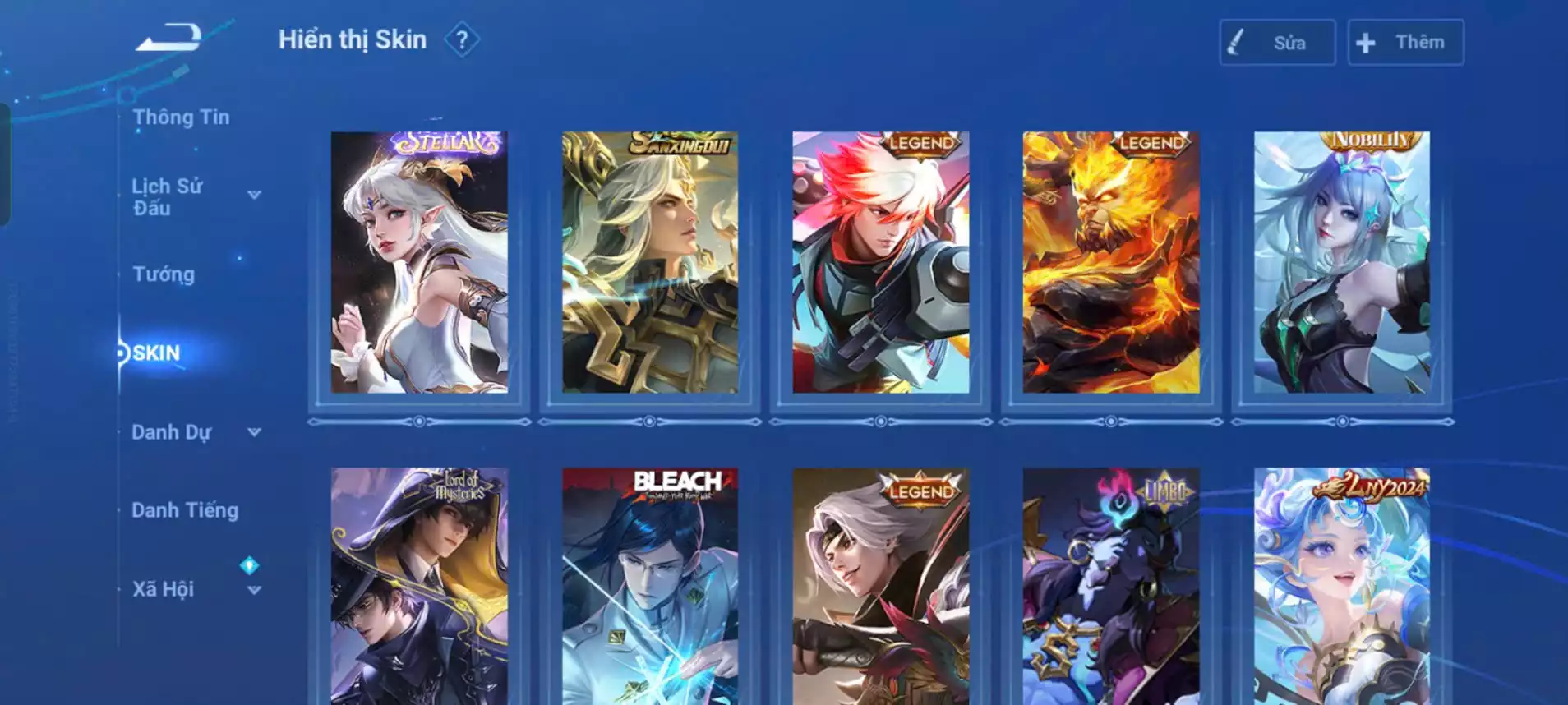 Ảnh Acc glb login wechat k lỗi 3 vô song 1 đá lữ bố 5 skin limit hợp tac Hơn chục skin legend limited nữa